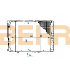 2108818 BEHR Radiator