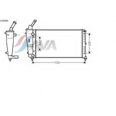 LCA2083 AVA Радиатор, охлаждение двигателя
