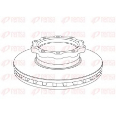 NCA1038.20 REMSA Тормозной диск