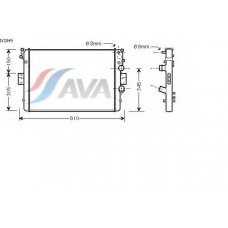 IV2049 AVA Радиатор, охлаждение двигателя