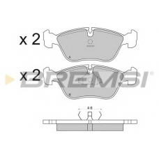 BP2559 BREMSI Комплект тормозных колодок, дисковый тормоз