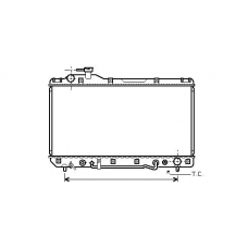 TO2220 AVA Радиатор, охлаждение двигателя
