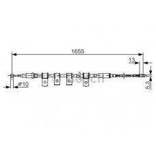 1 987 477 920 BOSCH Трос, стояночная тормозная система