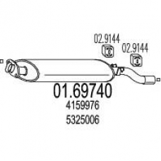 01.69740 MTS Глушитель выхлопных газов конечный