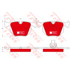 GDB1530DTE TRW Комплект тормозных колодок, дисковый тормоз