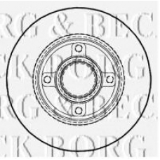 BBD5935S BORG & BECK Тормозной диск