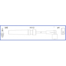 134236 HITACHI Комплект проводов зажигания