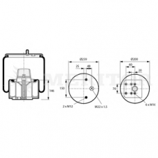 MLF8177 MERITOR Кожух пневматической рессоры