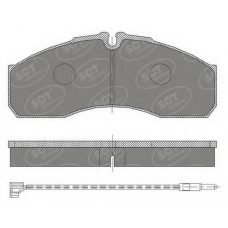 SP 454 SCT Комплект тормозных колодок, дисковый тормоз