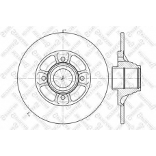 6020-3918-SX STELLOX Тормозной диск