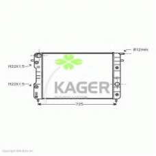 31-0780 KAGER Радиатор, охлаждение двигателя