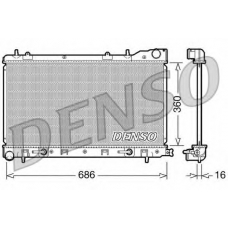 DRM36001 DENSO Радиатор, охлаждение двигателя