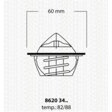 8620 3488 TRISCAN Термостат, охлаждающая жидкость