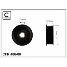 486-00 CAFFARO Натяжной ролик, поликлиновой  ремень