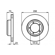 0 986 478 824 BOSCH Тормозной диск