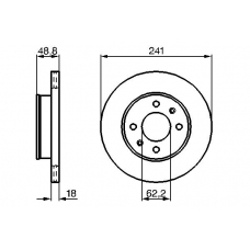 0 986 479 286 BOSCH Тормозной диск