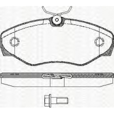 8110 10529 TRISCAN Комплект тормозных колодок, дисковый тормоз