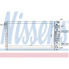 60947 NISSENS Радиатор, охлаждение двигателя