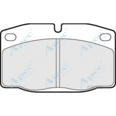 PAD428 APEC Комплект тормозных колодок, дисковый тормоз