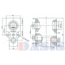 840150N AKS DASIS Расширительный клапан, кондиционер