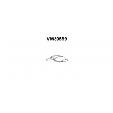 VW80599 VENEPORTE Средний глушитель выхлопных газов