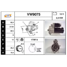 VW9075 SNRA Стартер