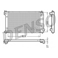 DRM50019 DENSO Радиатор, охлаждение двигателя