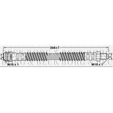 BBH7093 BORG & BECK Тормозной шланг