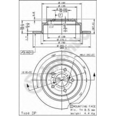 08.6897.11 BREMBO Тормозной диск