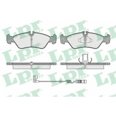05P1611A LPR Комплект тормозных колодок, дисковый тормоз