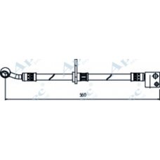 HOS3988 APEC Тормозной шланг