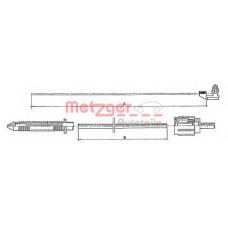 10.0381 METZGER Тросик газа