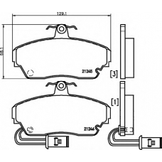 8DB 355 006-291 HELLA Комплект тормозных колодок, дисковый тормоз