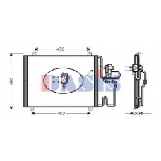182011N AKS DASIS Конденсатор, кондиционер