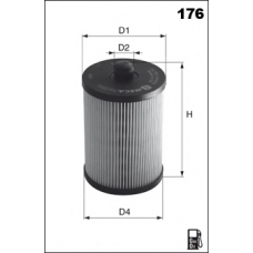 ELG5411 MECAFILTER Топливный фильтр