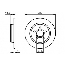 0 986 479 253 BOSCH Тормозной диск