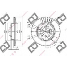 BD1616 DJ PARTS Тормозной диск