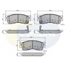 CBP3941 COMLINE Комплект тормозных колодок, дисковый тормоз