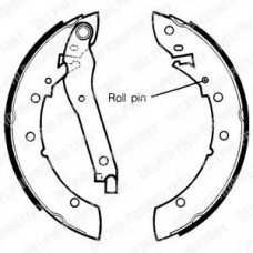 LS1280 DELPHI Комплект тормозных колодок