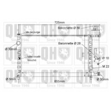 QER1028 QUINTON HAZELL Радиатор, охлаждение двигателя