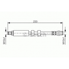 1 987 476 418 BOSCH Тормозной шланг