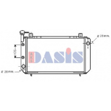 071340N AKS DASIS Радиатор, охлаждение двигателя