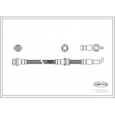 19032805 CORTECO Тормозной шланг