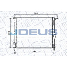 023M64 JDEUS Радиатор, охлаждение двигателя