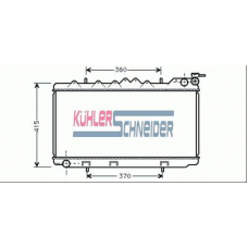 1600631 KUHLER SCHNEIDER Радиатор, охлаждение двигател