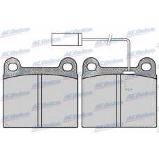 AC058562D AC Delco Комплект тормозных колодок, дисковый тормоз