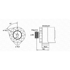 943356621010 MAGNETI MARELLI Генератор