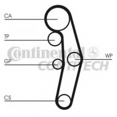 CT1028WP7 CONTITECH Водяной насос + комплект зубчатого ремня