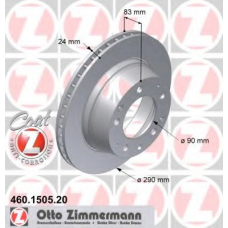 460.1505.20 ZIMMERMANN Тормозной диск