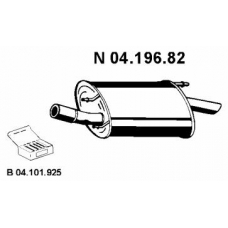 04.196.82 EBERSPACHER Глушитель выхлопных газов конечный
